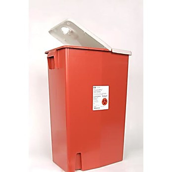 SharpSafetyT Sharps Container Hinged Lid 
 {2819-KEN8980 CA}