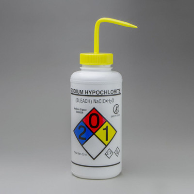 VWR WASHBOTTLE; BLEACH; GHS;VENT;1000ML 
 {3211-10111970 CA}