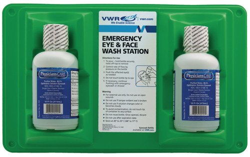 VWR EYEWASH STATION DOUBLE 16OZ BTL 
 {3211-76049028 CA}