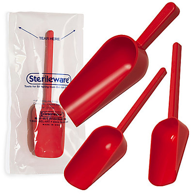 Sterilewarer Scoop, Red, 60ml (2oz), Cas 
 {2133-H369022002 CA}