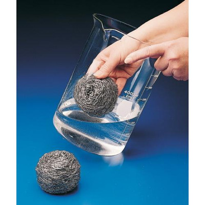 SCRUB PAD STAINLESS STEEL PK2 
 {2133-F170850000 CA}