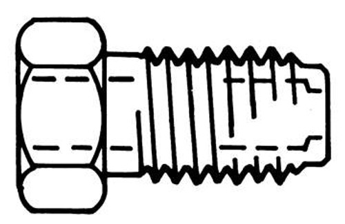 Valco Stainless Steel Male Nut, 0.0625 i {2886-N9302832}