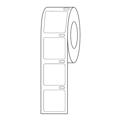 Label Roll, Cryo, Direct Thermal 
 {2503-LTC22X22W RL}