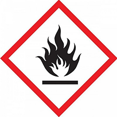 GHS Pictogram Label: Flame, 1x1in., Roll o 
 {2050-A81LZH601PS2 RL}