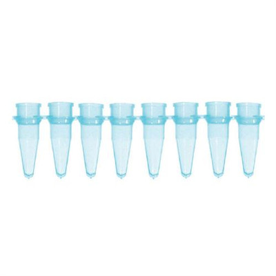 0.2mL Thin MicroTube, 12 Tubes/Strip, Blue