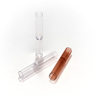 Perforated flat-top cap for sample cups