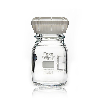 PUREGRIPT Reusable Round Glass Media Sto {2458-1501021FLS CS}