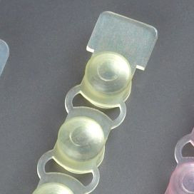 Cap Strip, PP, Yellow, 8 Caps/Strip 
 {2503-110578Y CA}