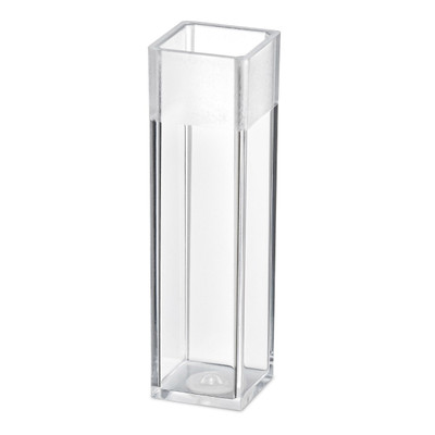 CUVETTE, SQUARE, PS, 4.5ML, 4 CLEAR SIDE 
 {2503-111137 PK}