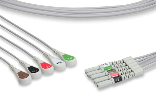 DIN Style Compatible ECG Leadwire 
 {3385-LW20900405A}
