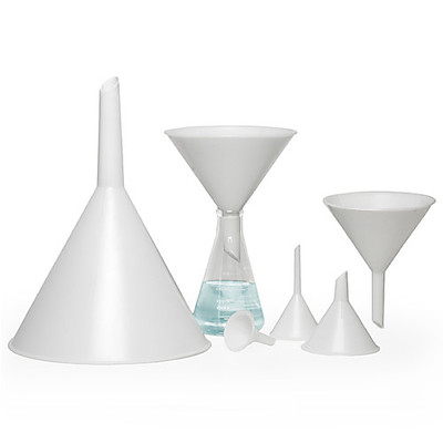 Funnel, PP, Heavy Duty, 6in., 3/Pkg, 24/Ca 
 {2133-F146970000 PK}