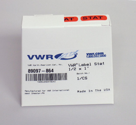 VWR LABEL STAT 1.5X3/8IN RL1000 
 {3211-89097838 CA}