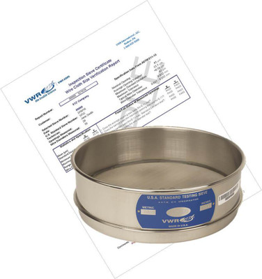 VWR CERT INSP SIEVE 8IN S/S HALF #325 
 {3211-10820006}