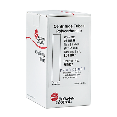 POLYCARB. CENT. TUBE 1ML 25/PK
