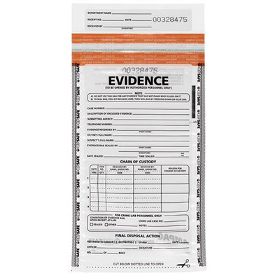 BAG EVIDENCE CLCTN PLST 6X10.25IN CS500 
 {2084-EVD0610 CA}