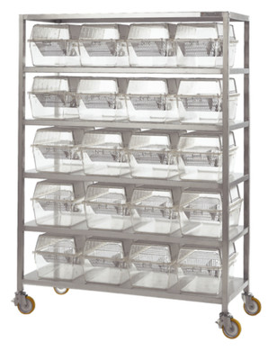 RACK SHELF-STYLE CAGE 20STY 120X58X187CM 
 {3120-2F20B1000}