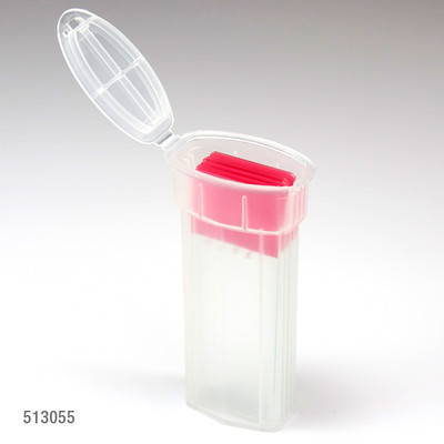 Slide Mailer, Polypropylene, Flip Top Lid, for 5 Slides, Natural, 100/Box 
 {2503-513055100 BX}