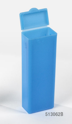 Slide Mailer, Polypropylene, Flip Top, for 5 Slides, Blue 
 {2503-513061B BX}