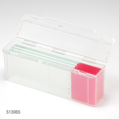 Slide Mailer, Polypropylene, Side Flip Lid, for 5 Slides, Natural, 100/Box 
 {2503-513065100 BX}