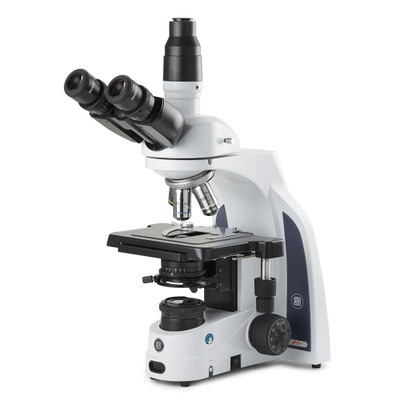 iScope trinocular microscope with EWF 10x/22mm eyepieces, PLi plan 4/10/S40/S100x oil IOS objectives, rackless stage and 3W NeoLED™ Kohler illumination 
 {2503-EIS1153PLI}