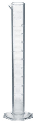Graduated Plastic Cylinder, 100mL - Class B, Octagon Base- Autoclavable  {2394-CH0354L}