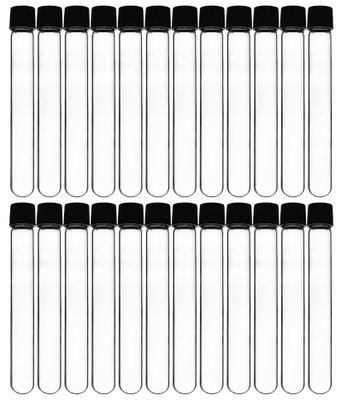 24PK Test Tubes, 25ml - Bakelite Screw Cap with Rubber Liner  {2394-CH0724DPK24 PK}