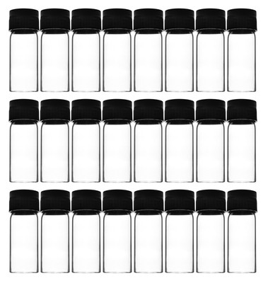 24PK Test Tubes, 5ml - Bakelite Screw Cap, flat bottom  {2394-CH0724KPK24 PK}