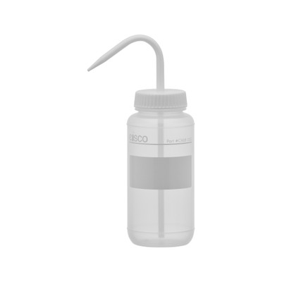 Chemical LDPE Wash Bottle, No Label, 500ml - Wide Mouth {2394-CHWB1002}