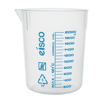 Premium 2000mL PP Beaker -Graduated  {2394-ECH0139F}