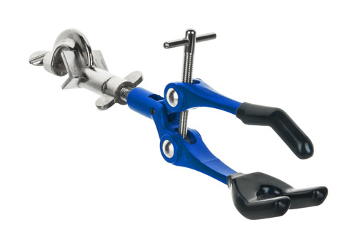 3 Finger, Vinyl Coated Extension Clamp on Swivel Bosshead {2394-PRCMP01BH} 3 Finger, Vinyl Coated Extension Clamp on Swivel Bosshead {2394-PRCMP01BH}