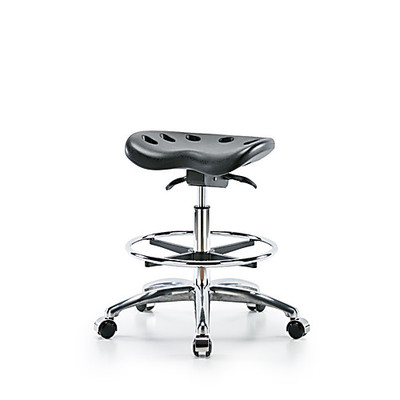 Blue PU Tractor Sit-Stand MB Stool {2378-PTMBSOCRNFRGBLU}