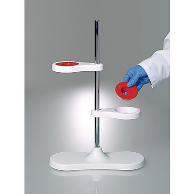 Funnel stand for two funnels