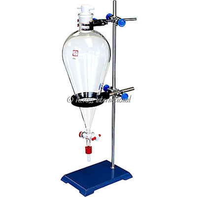 Ai 2 Liter Glass Separatory Funnel Kit w 
 {2025-SFUNNEL2L}