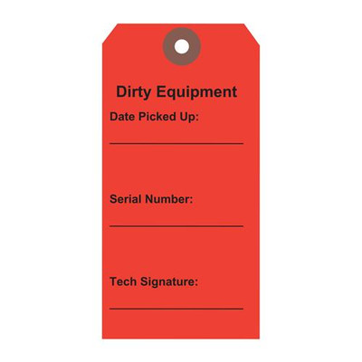 Tag, Clean Equipment, Green 
 {2028-402TTPGPK PK}
