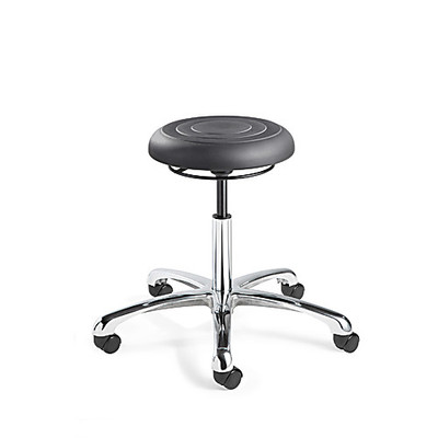 DESK SOFT POLY STOOL ALUM BASE W/HFC