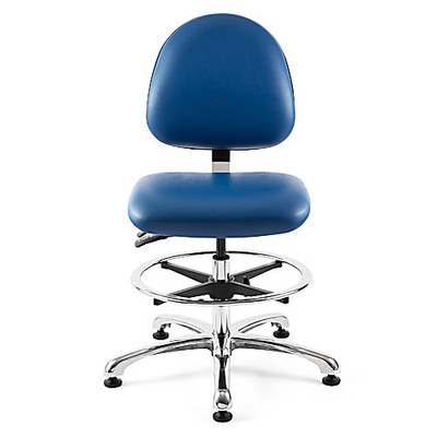 Class10 Cert Cleanroom Chair Blu, Lever1