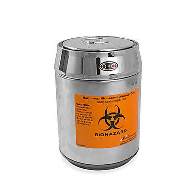 Benchtop Biohazard Disposal Can with Mot 
 {2133-H131941011}