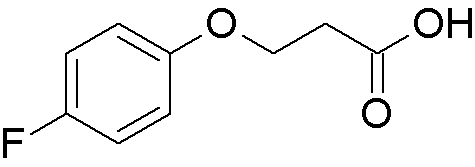 3-(4-Fluorophenoxy)propionic acid ; >/=  {2042-1246165G}