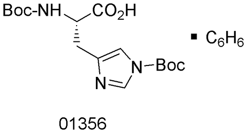 Na,Nim-Bis-Boc-L-histidine•Benzene ; >/= {2042-121620100G}