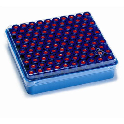 Clear Vials, Blue Screw Caps, PTFE / Sil 
 {2044-51820555 PK}