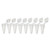 Individually-Attached Flat Caps, Clear