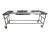 DISS TBL CREASED TOP W/DRAWERS 
 {3788-HA400}