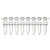 PCR 8-strip tubes, 0.1mL, low profile, PP, natural