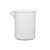Plastic Beaker, 100ml - Raised Graduations, Tapered Spout {2394-CH0137B}