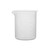 Plastic Beaker, 500ml - Raised Graduations, Tapered Spout {2394-CH0137D}