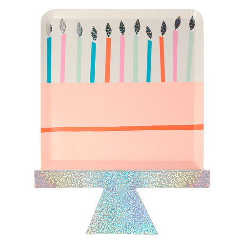 Meri Meri Deluxe Birthday Cake Plates, 8ct