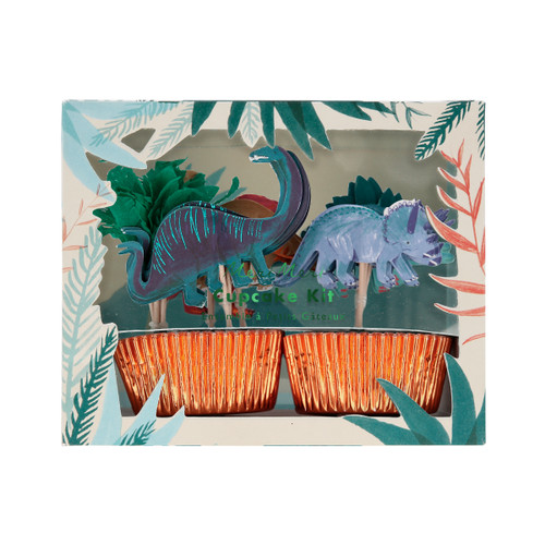 Meri Meri Dinosaur Kingdom Cupcake Kit - 24 Cupcakes