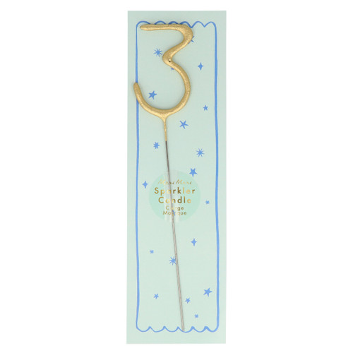 Meri Meri Gold Candle Sparklers – Set of 3