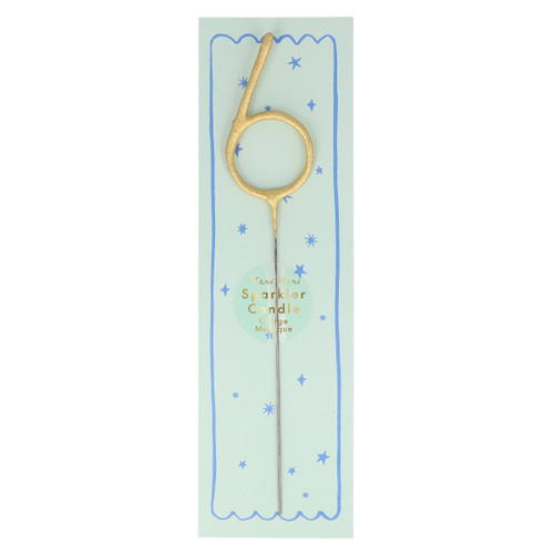 Meri Meri Gold Candle Sparklers - Pack of 6