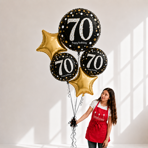 70th Birthday Balloon Bouquet